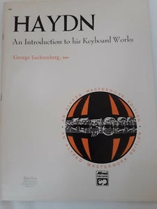 VNTG Haydn An Introduction To His Keyboard Works Geo Lucktenberg, Ed Good Cond - Picture 1 of 5