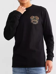 Freedom Ranch Double Nationality Men's Long Sleeve T-Shirt Size L New - Picture 1 of 5