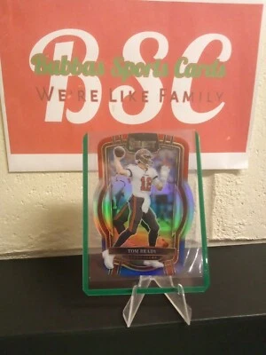 2022 Panini Select Football Tom Brady #207 Club Level Die-Cut Red & Blue Prizm - Image 1 of 4