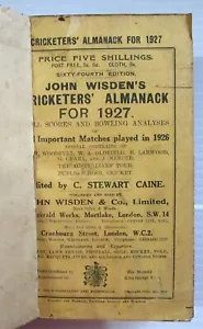 Wisden Cricketers Almanaque 1927 rebote - Imagen 1 de 6