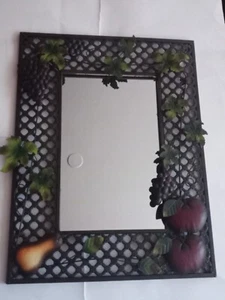 Sonoma Villa Fruit Mirror Apples, Pears, And Grapes - Picture 1 of 2