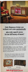 Magnavox Magna-color tv & Astro-Sonic Stereo Vintage 1966 Print Ad - Picture 1 of 1