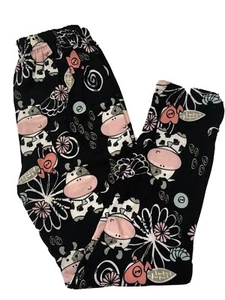 Pink Cows KIDS MEDIUM Buttery Soft Leggings  - Picture 1 of 2