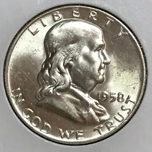 U.S. Franklin Half Very Ch FDC 1957-D - Foto 1 di 2