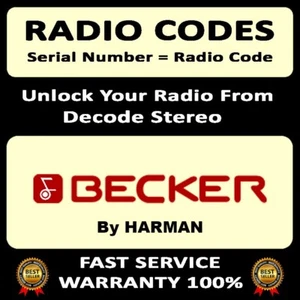 UNLOCK RADIO CODES BECKER HARMAN 33 FOR CAR RADIOS MERCEDES BENZ PORSCHE FERRARI - Picture 1 of 12