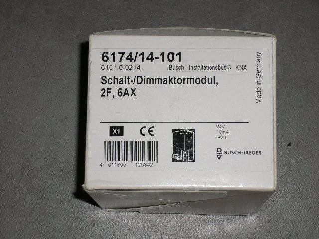 Busch-Jaeger 6174/14-101 Schalt-/ Dimmaktormodul 2F, 6 AX - Bild 1 von 1
