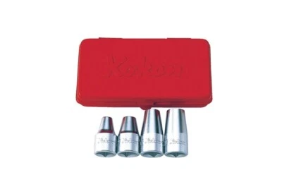 KOKEN 1/2" STUD BOLT SOCKET 4 SIZE SET (M6xP1.0～M12xP1.75) 4203M - Image 1 of 2