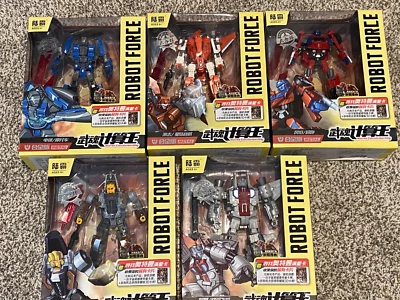 Transformers Transforming Robot Force Figures Lot of 5 Combiner Deformation  - Image 1 of 4