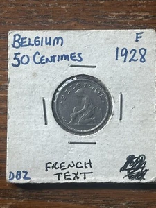 Belgium 1928 50 Centimes KM#87 French Text - Picture 1 of 3