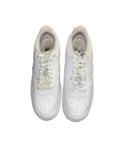 Nike Court Vision Low Mens Triple White Shoes Sneakers CD5463-100 Size 10.5 - Picture 1 of 8