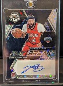 Brandon Ingram Pelicans 2022-23 Mosaic Blue Fast Break Auto #FB-ING