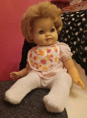 Puppe Schlummerle, ca. 45 cm, 1960-1970, True VINTAGE, Schlenkerpuppe - Bild 1 von 4