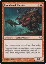 MTG X4: Bloodmark Mentor, Shadowmoor, U, Heavy Play
