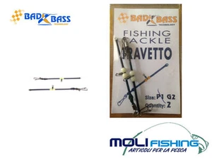 BAD BASS Vigueta Para Prerazione Montura Pesca Surfcasting 2 Medidas Acero - Picture 1 of 1