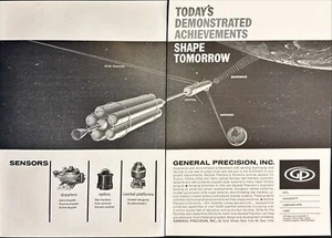 General Precision Advanced Space Sensors Vintage 2 Page Print Ad 1960 - Bild 1 von 8