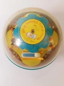 Vintage 1966 Fisher Price 165 Roly Poly Chime Ball with Rocking Horse & Swan - Picture 1 of 5