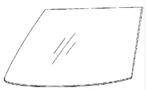Fits Subaru Legacy 1990-1994 4 Door Sedan Rear Back Glass Window - Picture 1 of 1