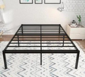 14inch Metal Bed Frame Platform Mattress Foundation King Size W/Heavy Duty Steel - Picture 1 of 5