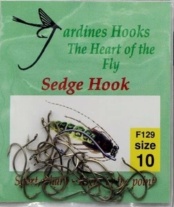Sedge Fly Hook -  Jardine Barbed sizes #10 - #14 - Picture 1 of 8
