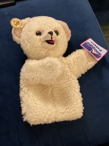 Vintage 1986 RUSS Snuggle Puppet 12" Plush Bear Stuffed Hand Puppet New NWT  - Picture 1 of 7