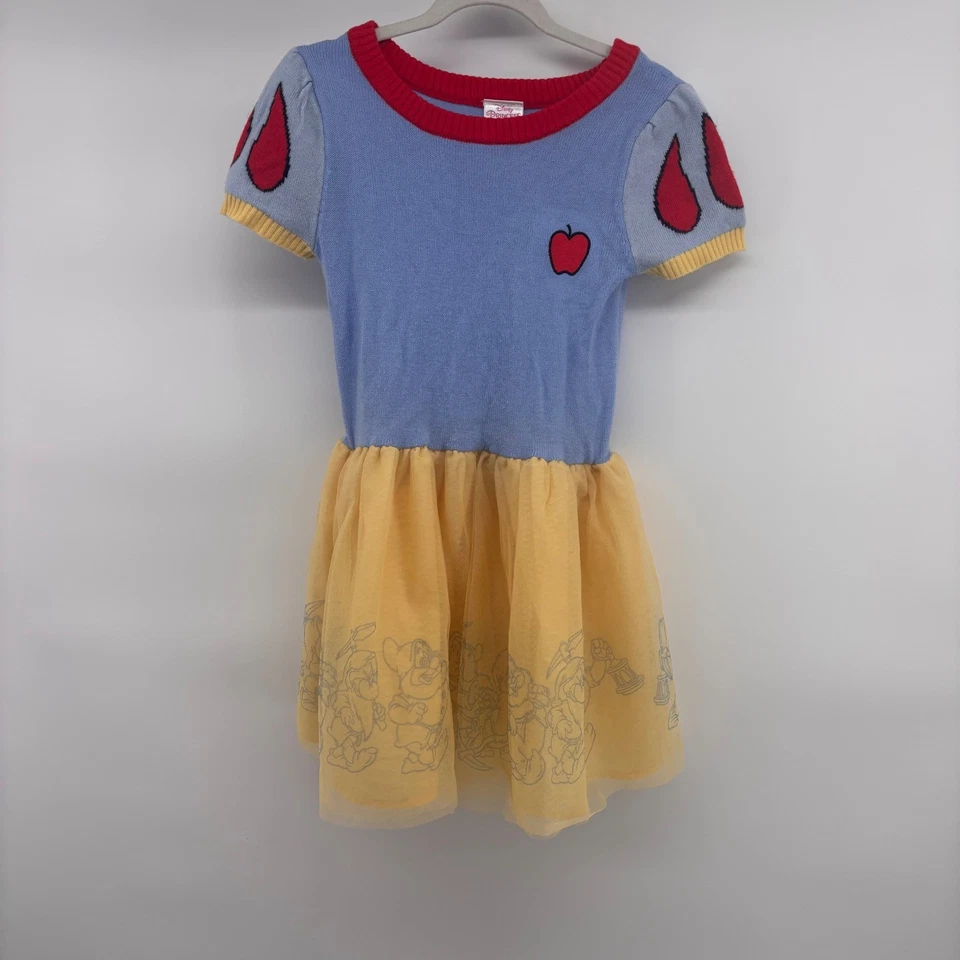 Disney Princess Snow White Dress Knit Top Seven Dwarfs Toddler - Image 1 of 4