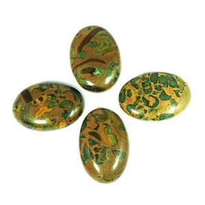 4 Stck. 112,75 kt Natürlicher Urancia Frucht Jaspis Oval Cabochon Lose Edelstein U171 - Bild 1 von 2