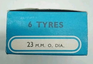 (set of 7) Corgi Tyres .920"O.D. X .531"I.D. - #1458 - 23 M.m. O. Dia. - w/box - Picture 1 of 9