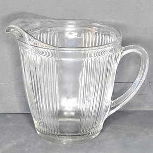 Vtg 1930s EKCO Chicago Glass 4 Cup Ribbed Pitcher 7216 USA - Picture 1 of 9