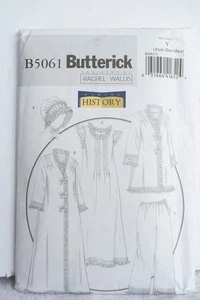 5061 Butterick Rachel Wallis Sewing Pattern Xsm-Sm-Med Nightgown Jacket UNCUT - Picture 1 of 3