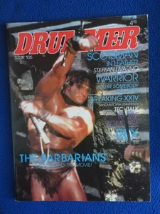DRUMMER #105 THE BARBARIANS THE MEN AND THE MOVIE 1987 - Imagen 1 de 1