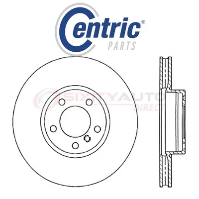 Centric C-TEK Disc Brake Rotor for 2004-2017 Volkswagen Touareg 3.0L 3.2L jp - Imagem 1 de 4