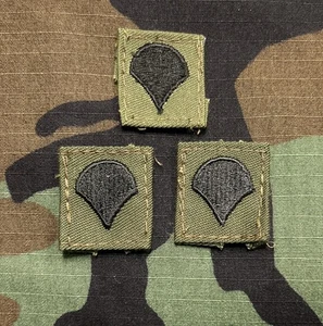 Ejército de Estados Unidos SPC/E4 Rango (2) BDU Coser Especialista OD Verde - Imagen 1 de 2