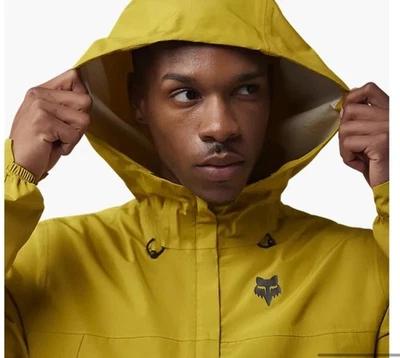 FOX Racing Mens Ranger Cycling/MTB 2.5-Layer Water Jacket $140 Mustard Yellow M - Image 1 of 4