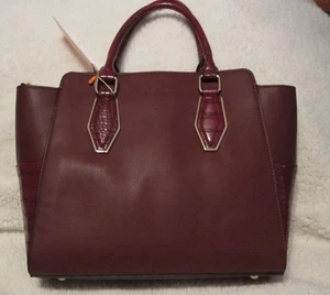 David Jones Hand Bag Convertable Shoulder Bag Bordeaux Cross Body Purse - Picture 1 of 6