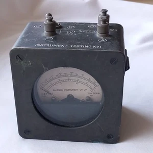 WW11 1941 Baldwin Instrument Testing no.1 military Ohms volt meter - Picture 1 of 10