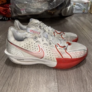Nike G.T. Cut 3 'White Picante Red' Basketball Shoes DV2913-101 Mens Size 11.5 - Picture 1 of 8