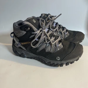 Botas de Senderismo Merrell para Mujer 6.5 Negro Plata Azul Blaze Impermeable Suela Vibram - Imagen 1 de 8
