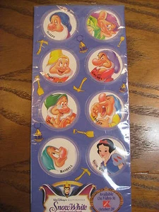 Disney Snow White and the Seven Dwarfs Trading Caps - 1994 - Picture 1 of 3