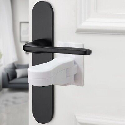 Door Lever Handle Lock For Home Kids Safety Door Locks Anti-open Protector AU • 3.95$