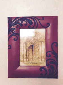 MIDWEST CANYON FRAME RED/BLACK PICTURE FRAME (5" X7" PICTURE) NEW W/TAG - Picture 1 of 1