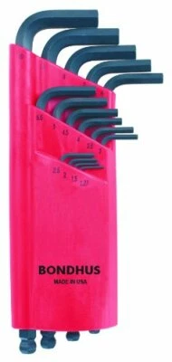 Bondhus 10995 Set of 15 Balldriver L-wrenches, ProGuard Finish, sizes 1.27-10mm - Image 1 of 3