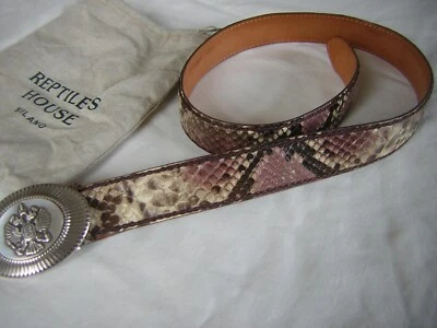 Reptile s House Gürtel 90, Schlangenleder, Python, mit Schnalle, top Zustand - Bild 1 von 4