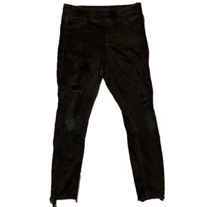 Old Navy Rockstar Super Skinny High Rise Black Jeans (Women Size 6) Distressed - Picture 1 of 6