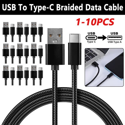 Type C to USB-A Fast Charge Cable Cord Charging Quick Charger Bulk Wholesale - Image 1 of 4