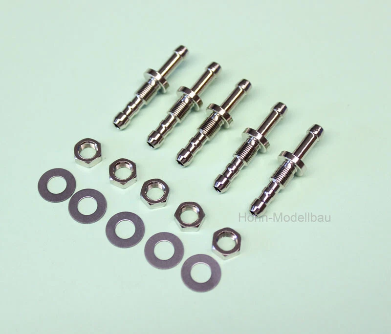 Schlauchanschluss, Doppelnippel, Tanknippel, extra lang, innen 2,5mm! - Bild 1 von 1