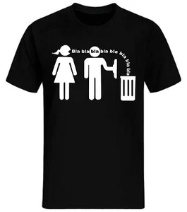 Bla Bla Bla T-Shirt Fun Shirt Herrentag Kult Geschenk Sprüche Ehe Lustig Frauen - Picture 1 of 1