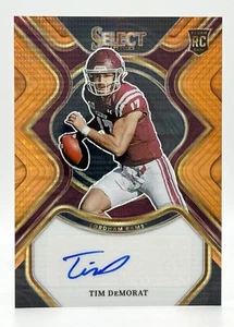 2023 Panini Select Draft Orange Pulsar Tim DeMorat RC Auto 5/30 Commanders - Picture 1 of 2