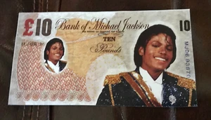 MIchael Jackson 10 pound note - Picture 1 of 1