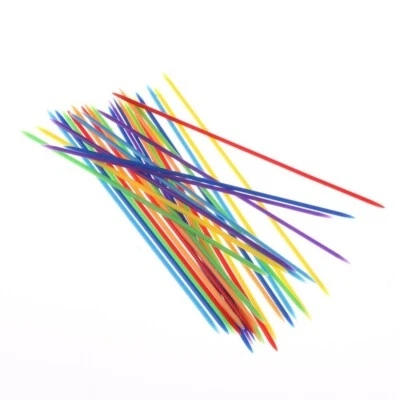30Pcs/Set Pick Up Sticks Set Colorful Classic Plastic Traditional Family Game - Image 1 of 4