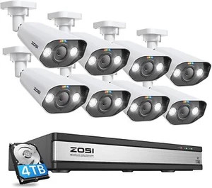 ZOSI 16CH 4K PoE Security IP Camera System NVR 4TB HDD H.265+Human Detection - Picture 1 of 9
